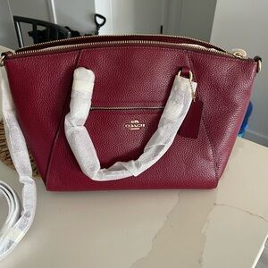 Coach Burgundy Leather Women's Bag